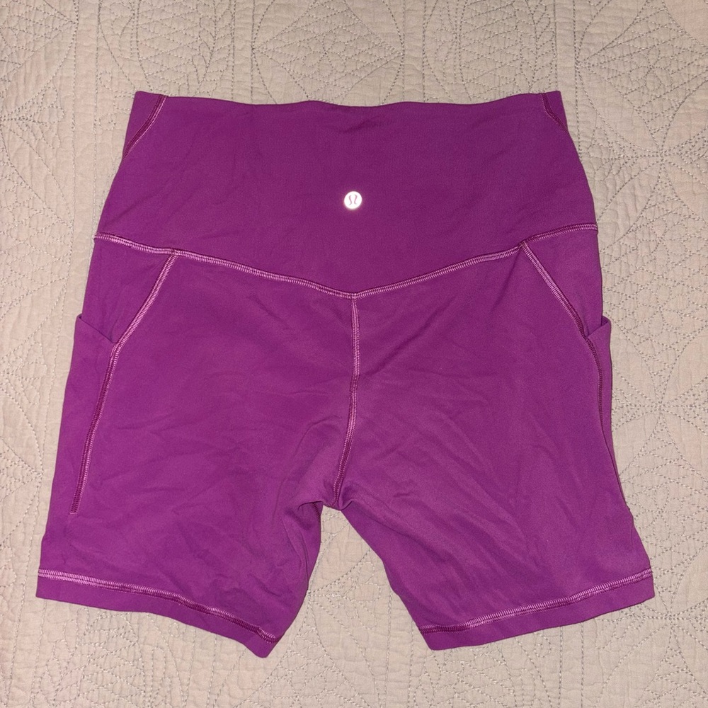 lululemon align Magenta Bike Shorts